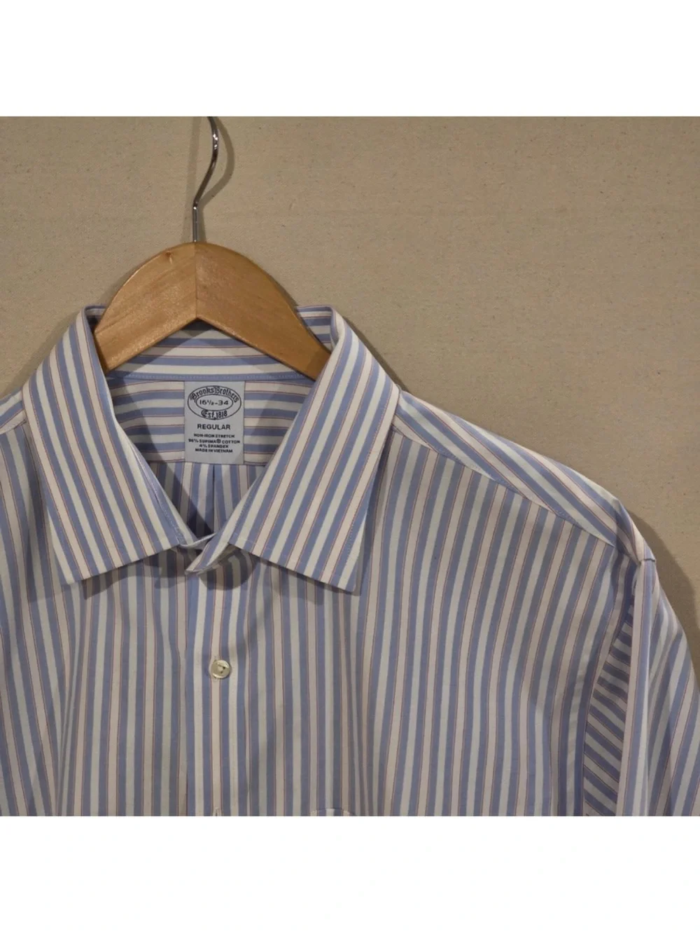 Brooks Brothers Regular Fit Button Down 16.5-34